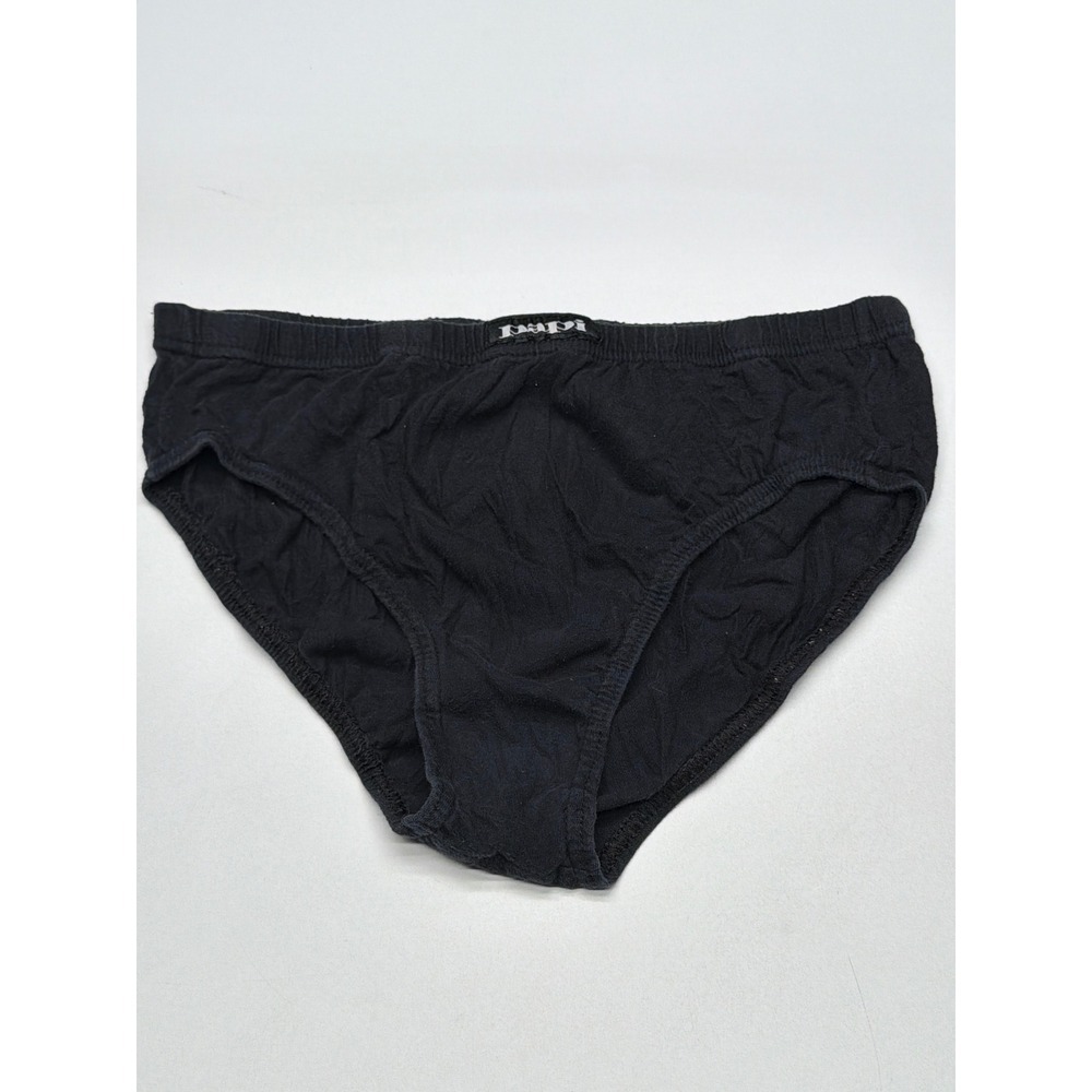 Papi Mens Briefs Underwear Black Cotton Blend Medium M Casual Classic